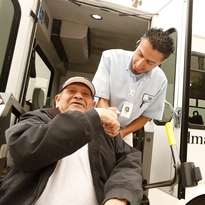 van-rides2 - Brandman Centers for Senior Care Los Angeles county PACE Program of all-inclusive care for the elderly